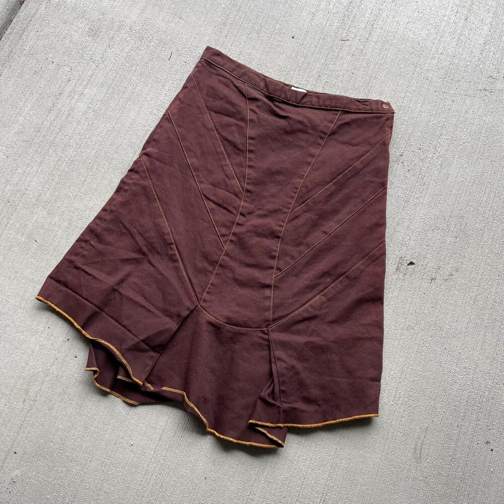 00s vintage brown fairy grunge boho midi skirt y2k - Picture 2 of 4